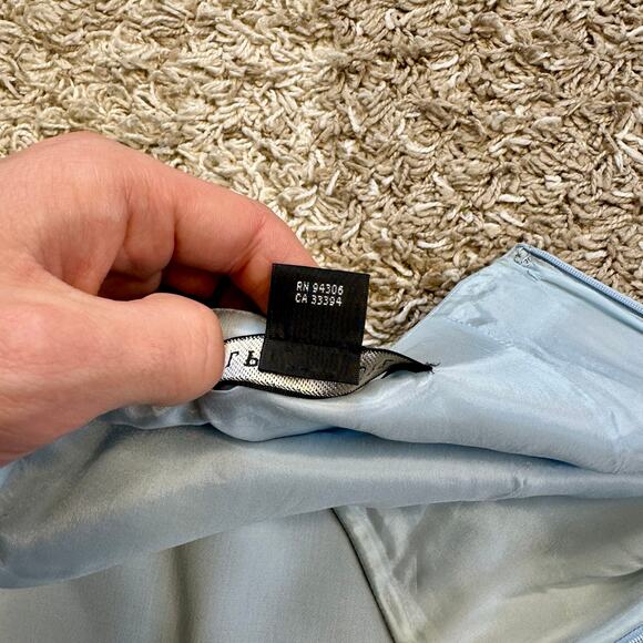 Ralph Lauren Black Label Silk Blue Pencil Skirt Made in USA Women’s Size 2 - Picture 5 of 6